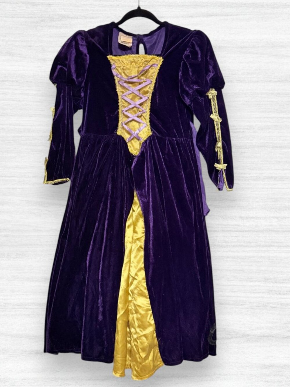 Rubie's Girls L 10-12 Renaissance Princess Costume Purple Velvet Medieval Gown